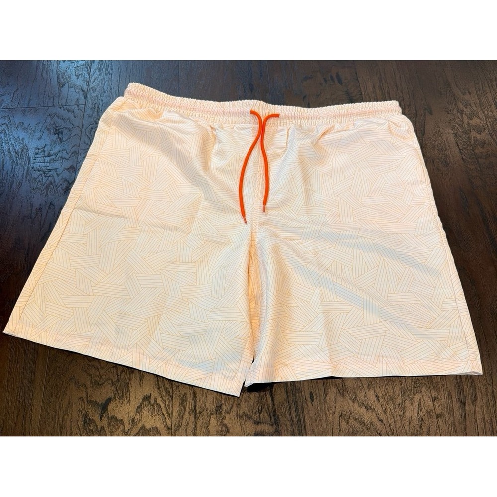 Disney Parks Marvel Black Panther Orange Stripe Elastic Waist Shorts Size XL